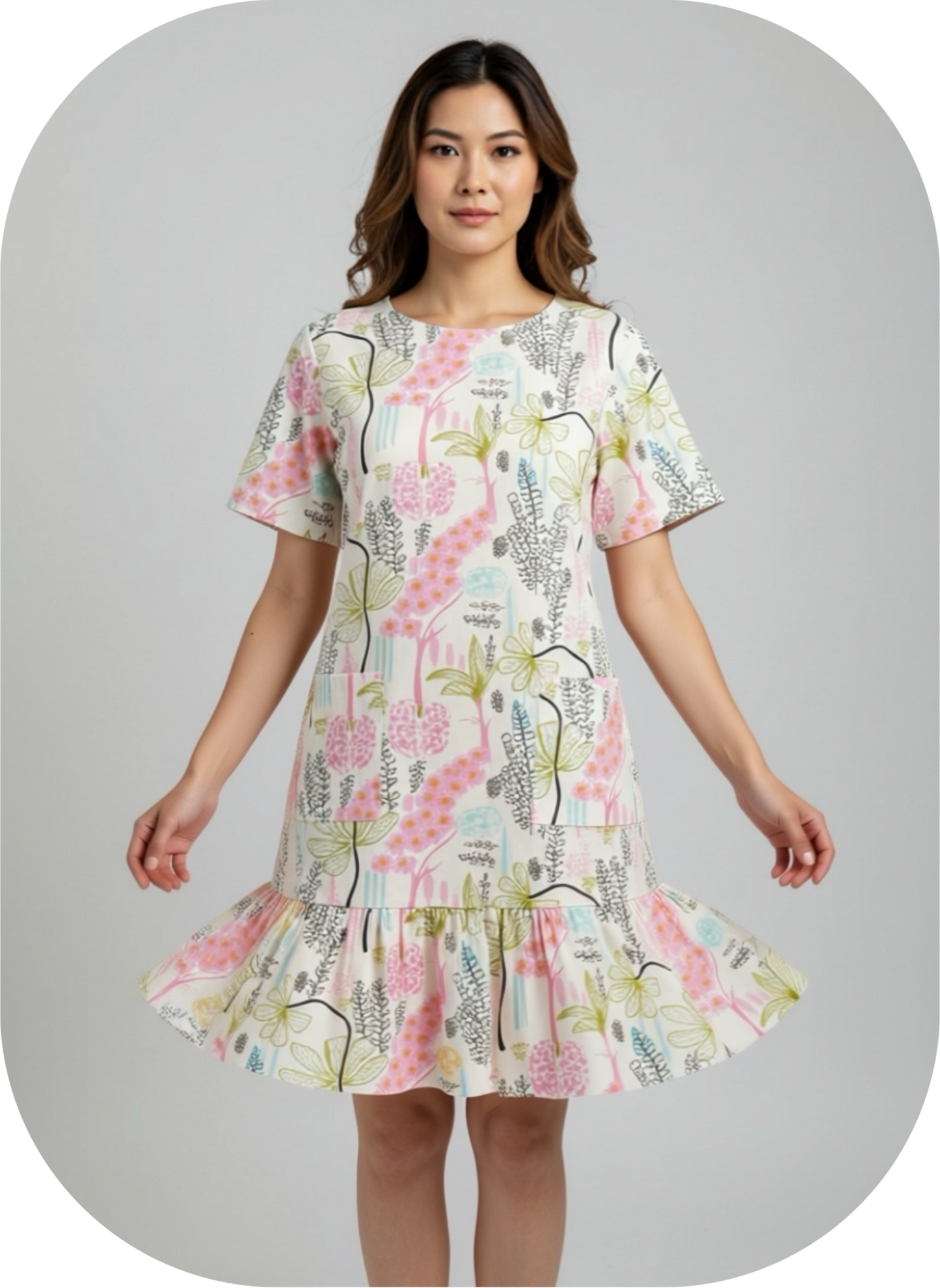 Dress - Soft Botanical Print