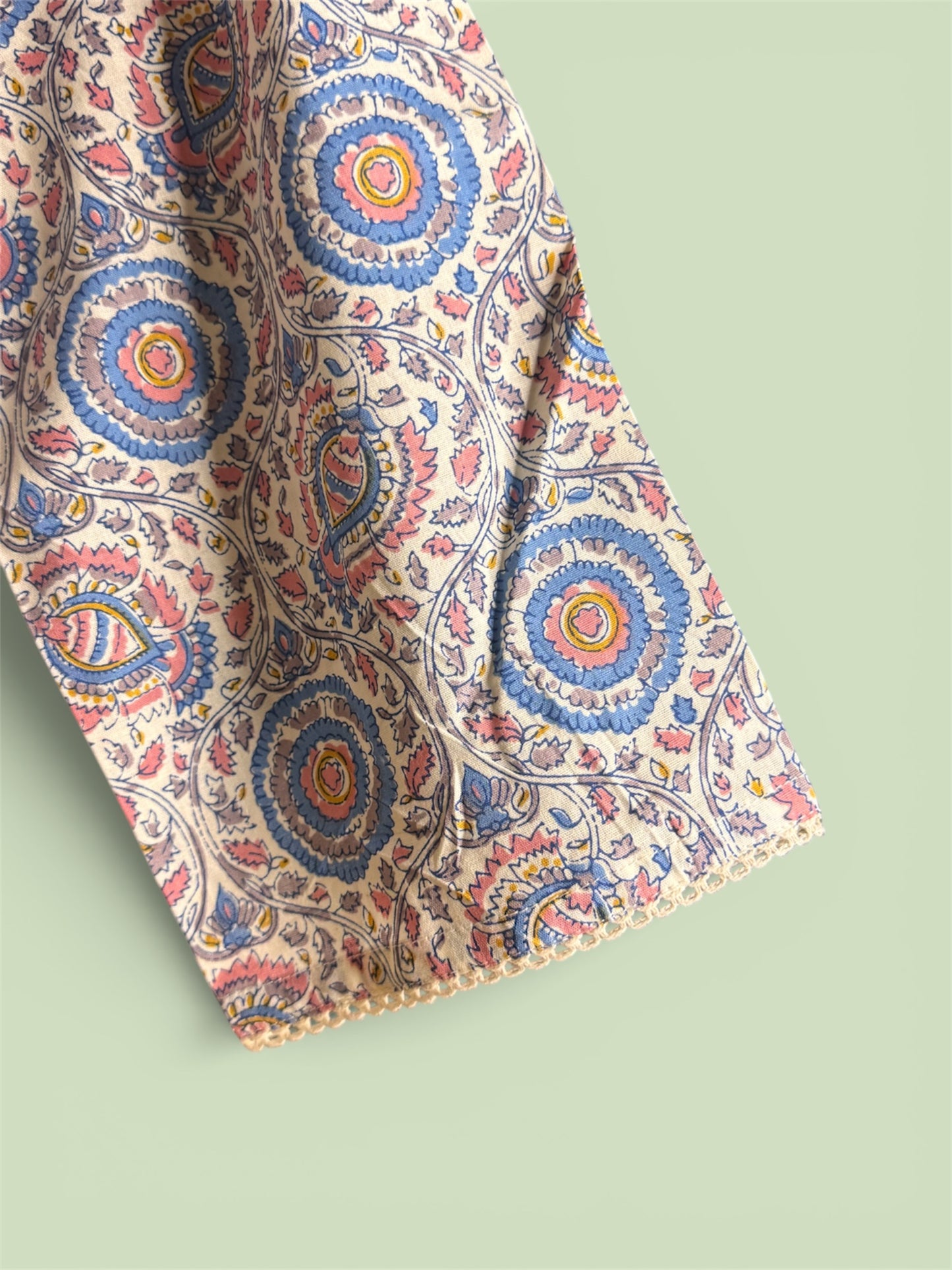 Kurti - Classic Printed Blue White