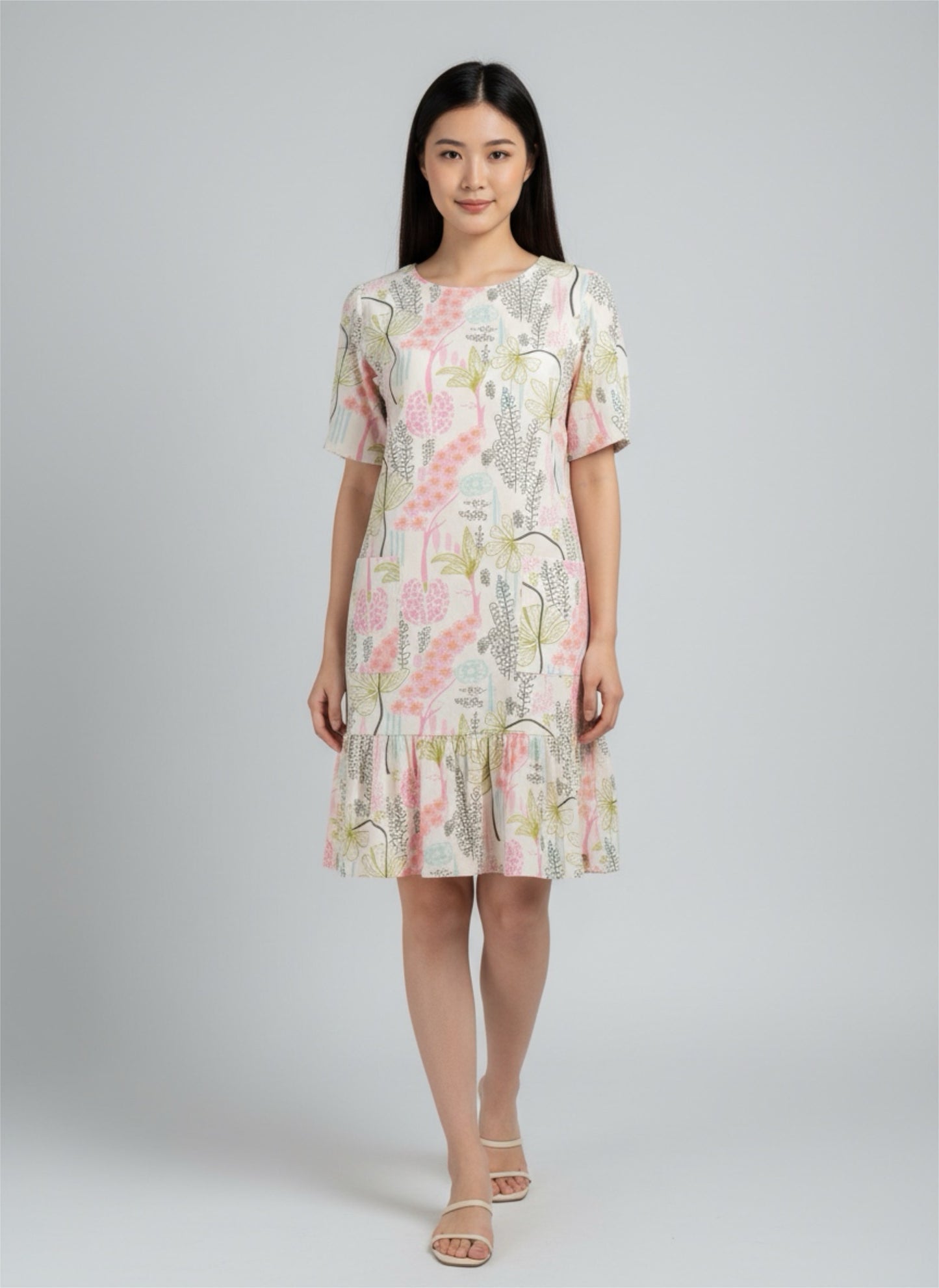 Dress - Soft Botanical Print