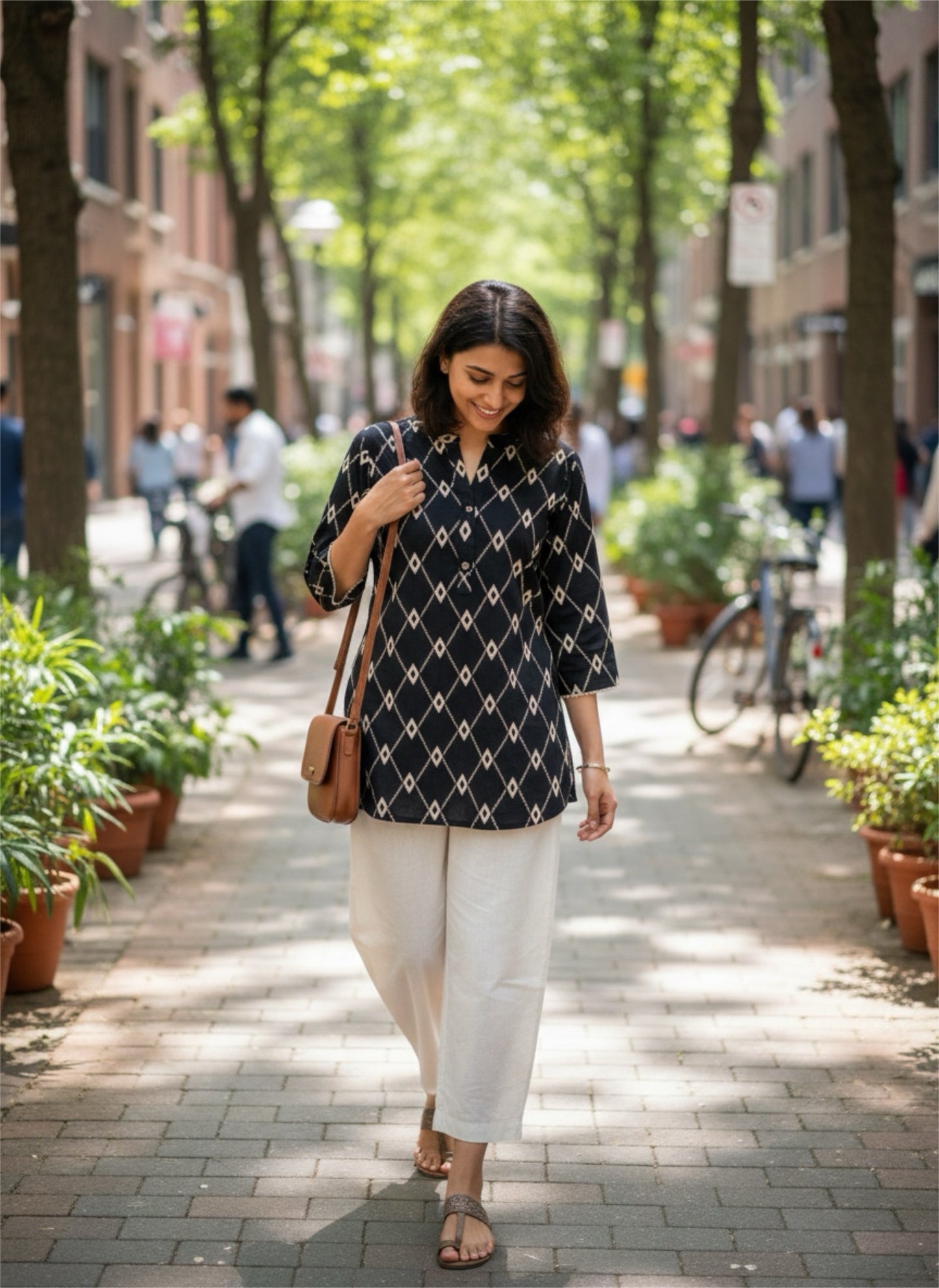 Kurti - Classic geometric print
